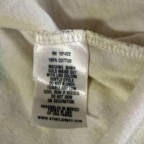 Spirit Jersey Tie-Dye V-Neck Long Sleeve Top size XS but is oversized - Picture 6 of 6